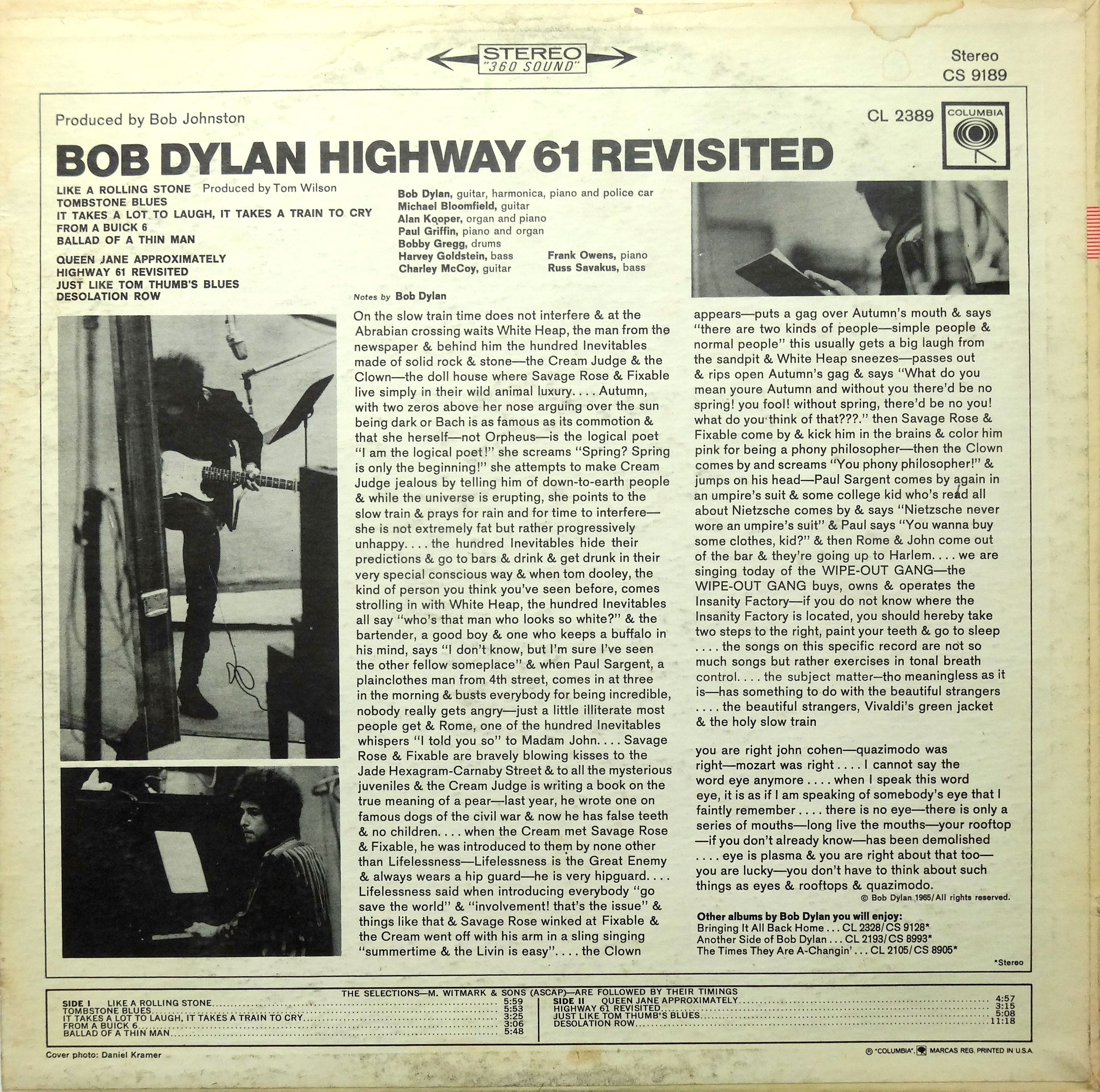 Bob Dylan's Bringing It All Back Home Revisited