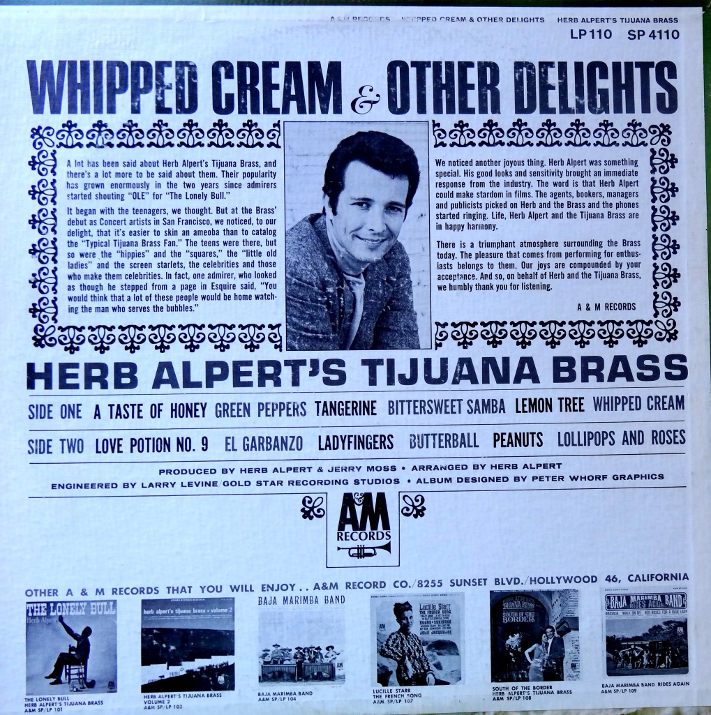 Herb Alpert Whipped Cream Back