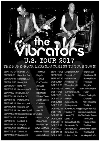 Vibrators tour dates