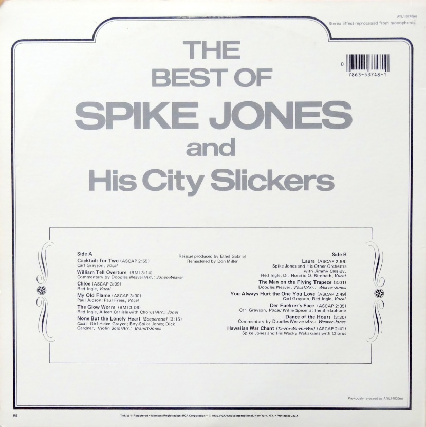 From The Stacks The Best Of Spike Jones And His City